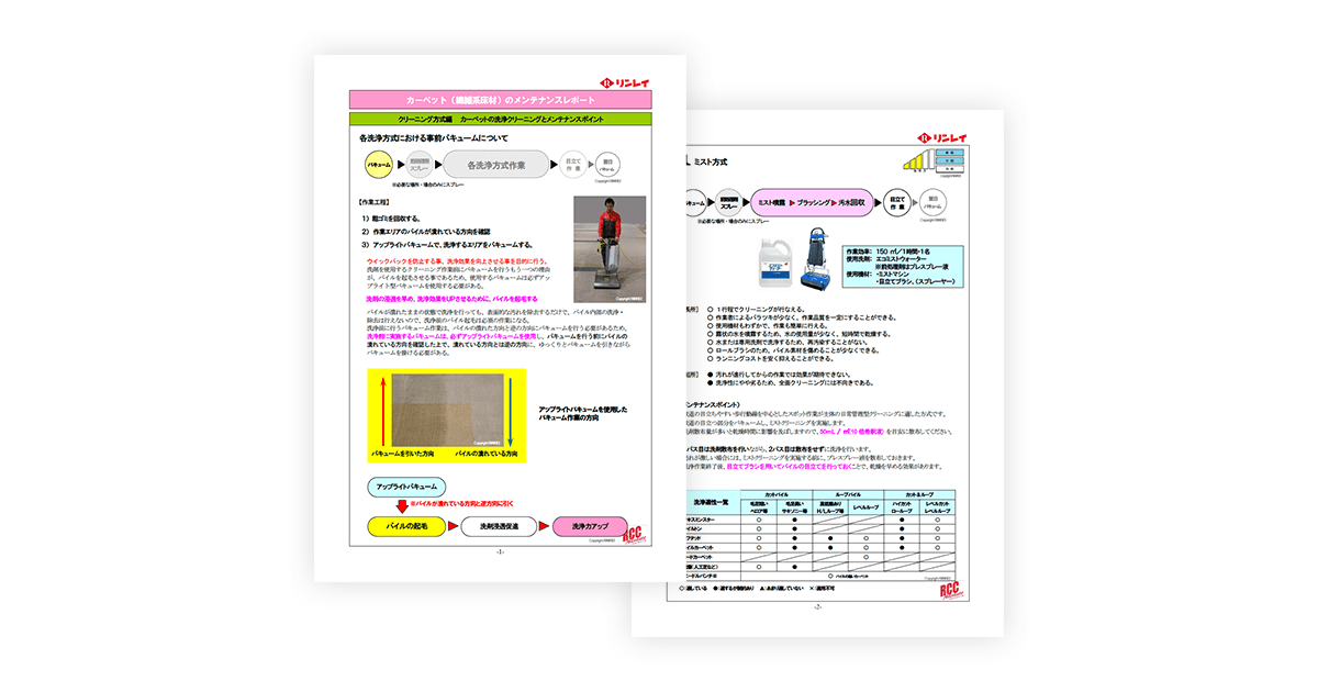 クリーニング方式について【ミスト方式】