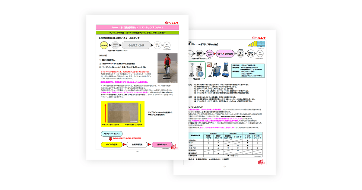 クリーニング方式について【ニュー2ステップ Plus 方式】