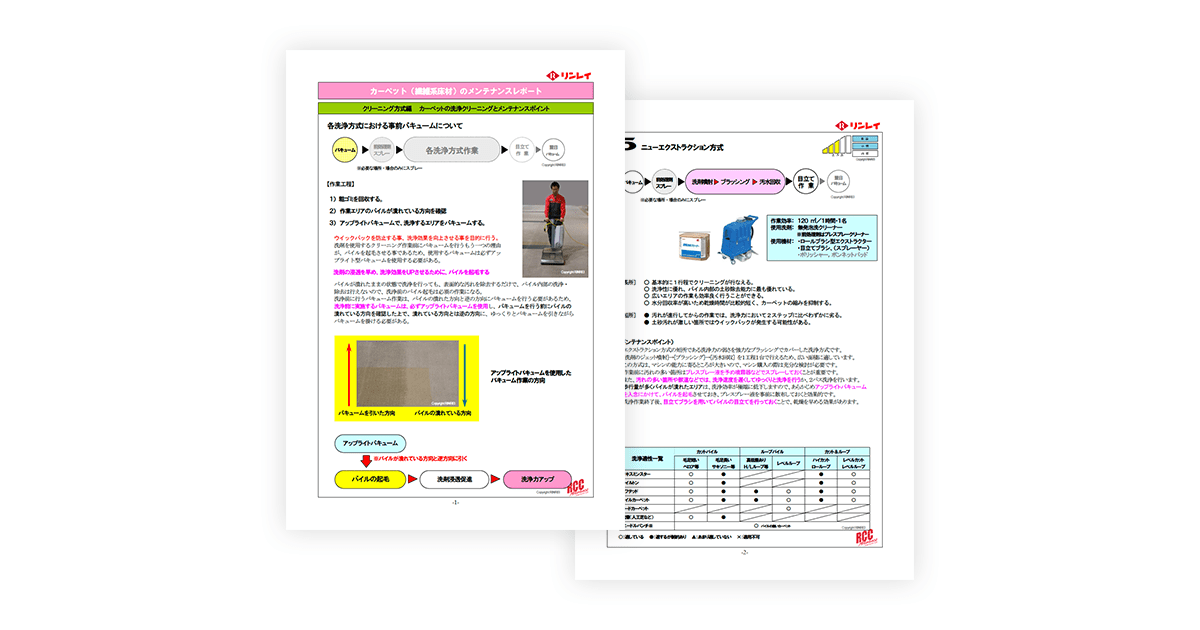 クリーニング方式について【ニューエクストラクション方式】